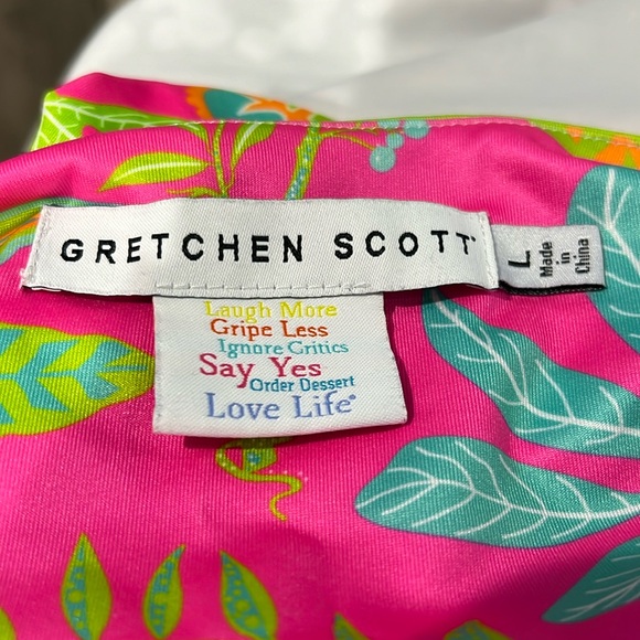 Gretchen Scott multicolored dress- Hummingbird Heaven in pink - Picture 5 of 7